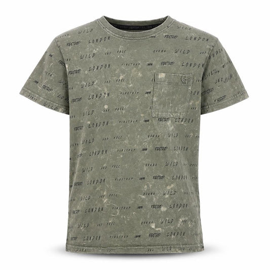 Firetrap Boys Green London Theme T-Shirt 11-12 Years