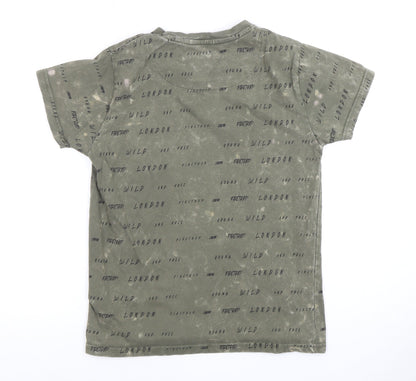Firetrap Boys Green London Theme T-Shirt 11-12 Years
