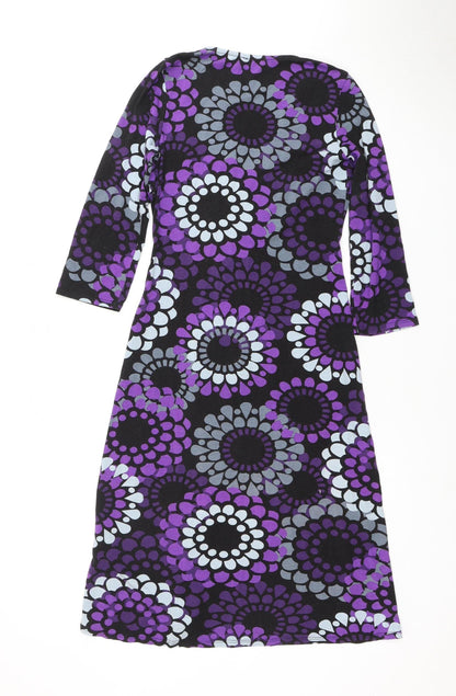 Jane Ego Women's Multicoloured Floral Dress Size 10