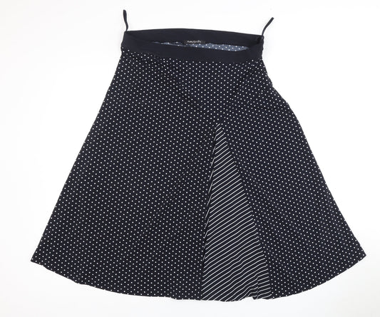 Betty Barclay Women's Black Polka Dot Flare Skirt Size 16