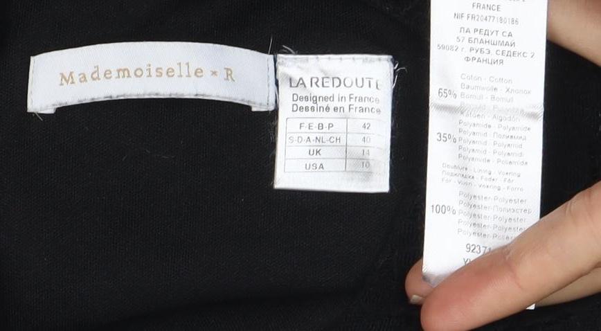 Mademoiselle R Women's Black Lace Sheath Dress Size 14
