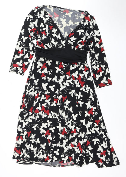 Wallis Women's Multicoloured Floral Dress Size 10