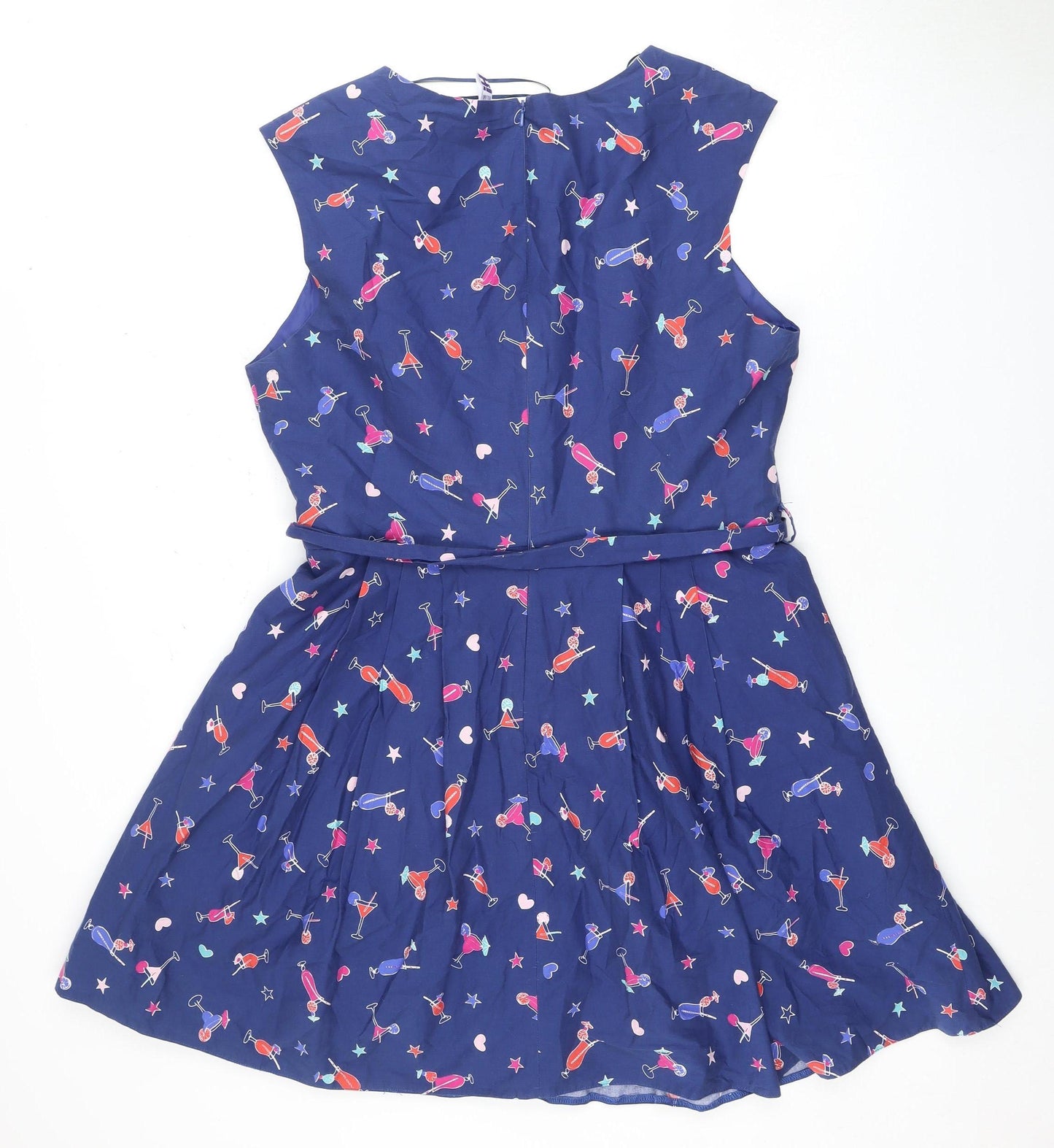 By Henk Holand Women’s Blue Novelty Print Dress Size 10