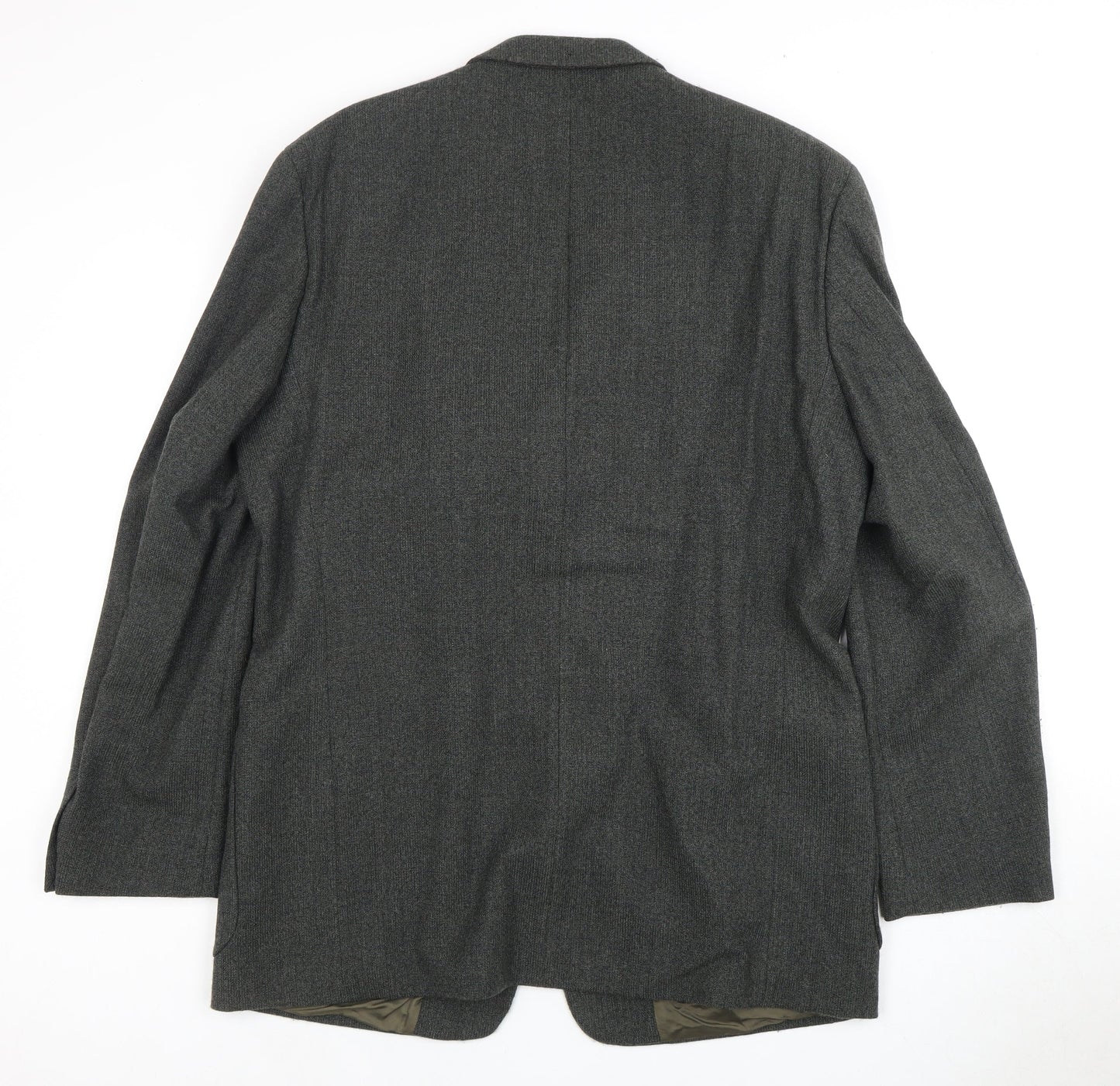 Reed Men's Green Wool Blazer L Regular Notch Jacket