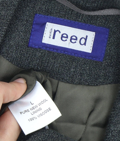 Reed Men's Green Wool Blazer L Regular Notch Jacket