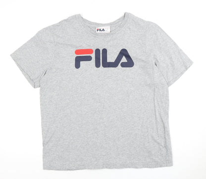 Mens UK Size L FILA Grey  T-Shirt