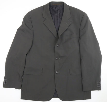 Mens UK Size 42 Burton Menswear Regular Grey Suit Jacket