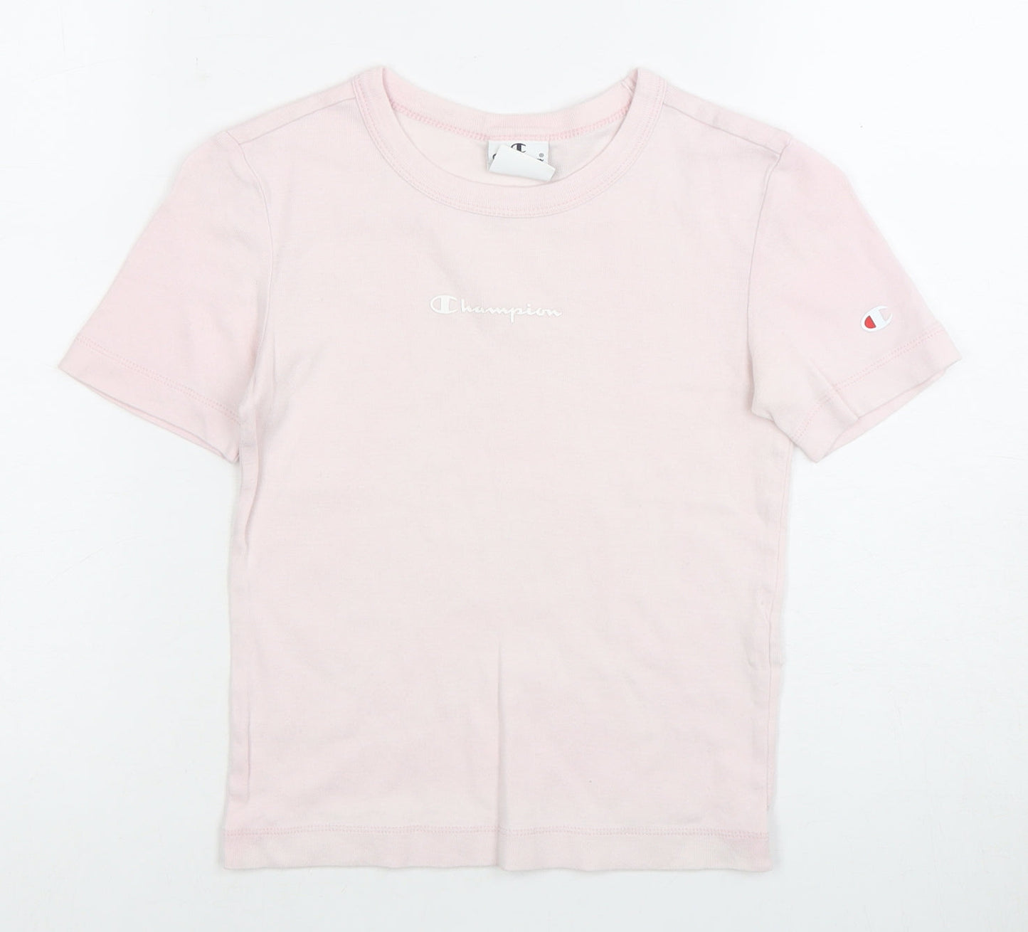 Champion Women’s Pink XS Cotton T-Shirt Crew Neck