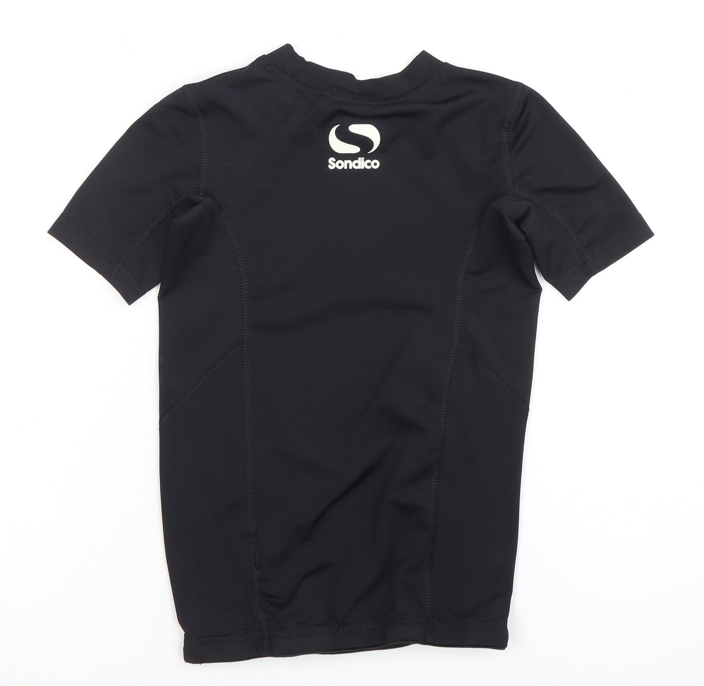 Sondico Boys Black Jersey Top, 7-8 Years, Short Sleeve, Athletic