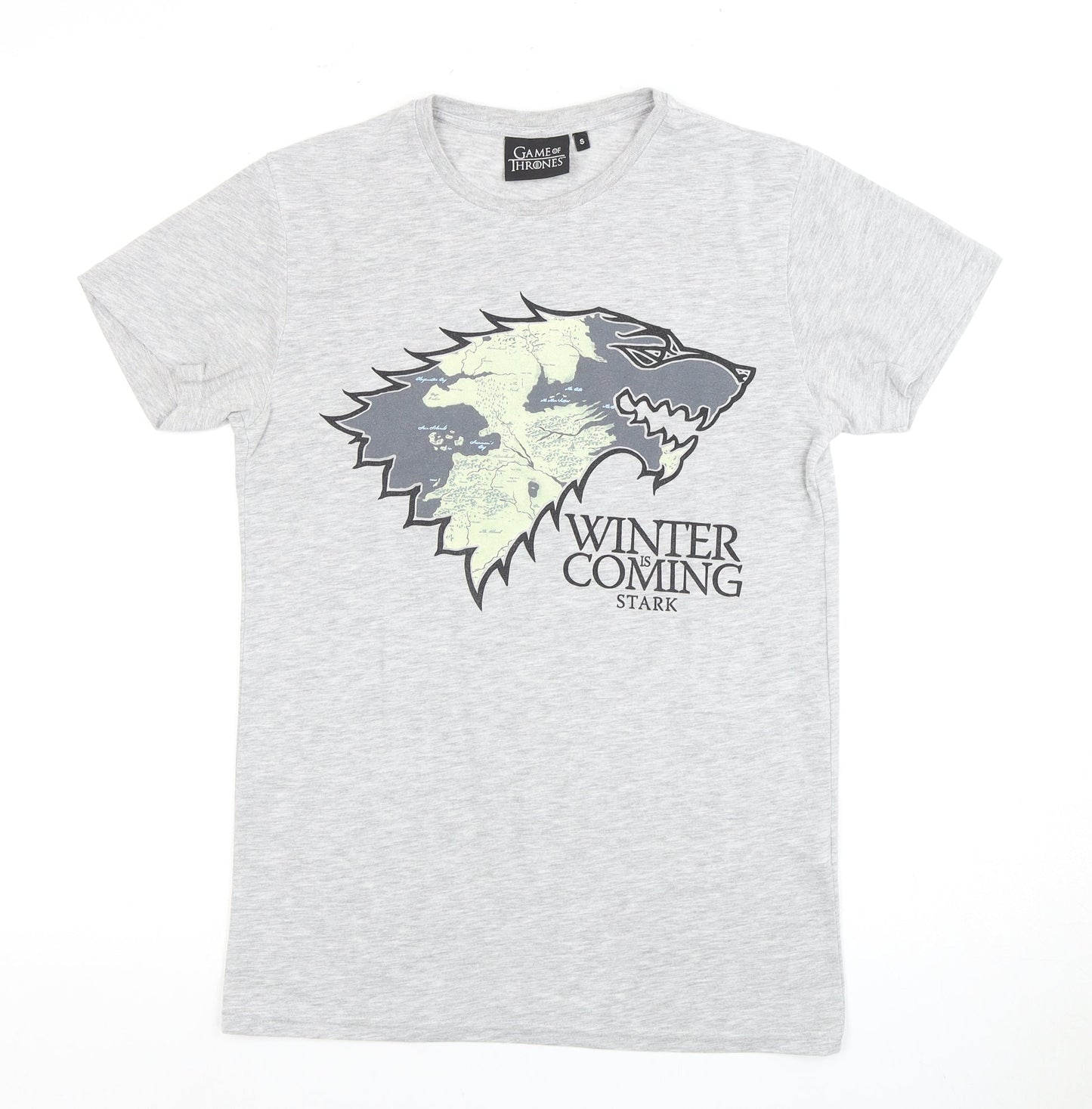 Mens UK Size S Game Of Thrones Grey  T-Shirt