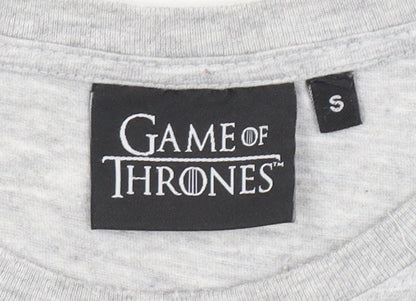 Mens UK Size S Game Of Thrones Grey  T-Shirt