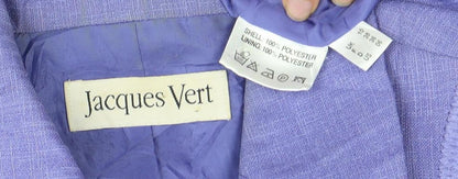 Jacques Vert Women's Purple Suit Jacket, Size 10