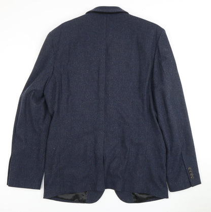 Mens UK Size 44 JACK & JONES Regular Blue Suit Jacket