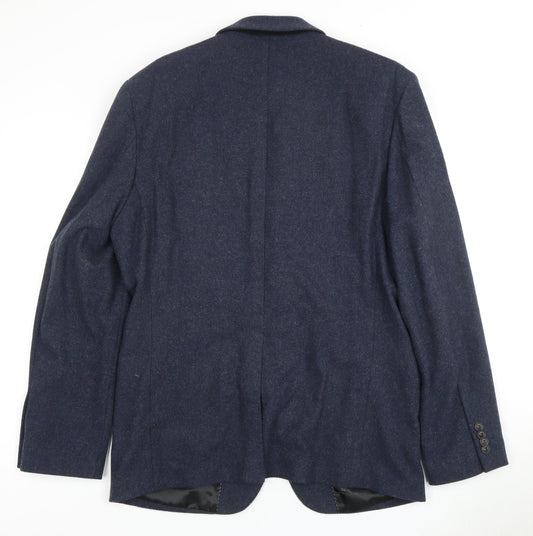 Mens UK Size 44 JACK & JONES Regular Blue Suit Jacket