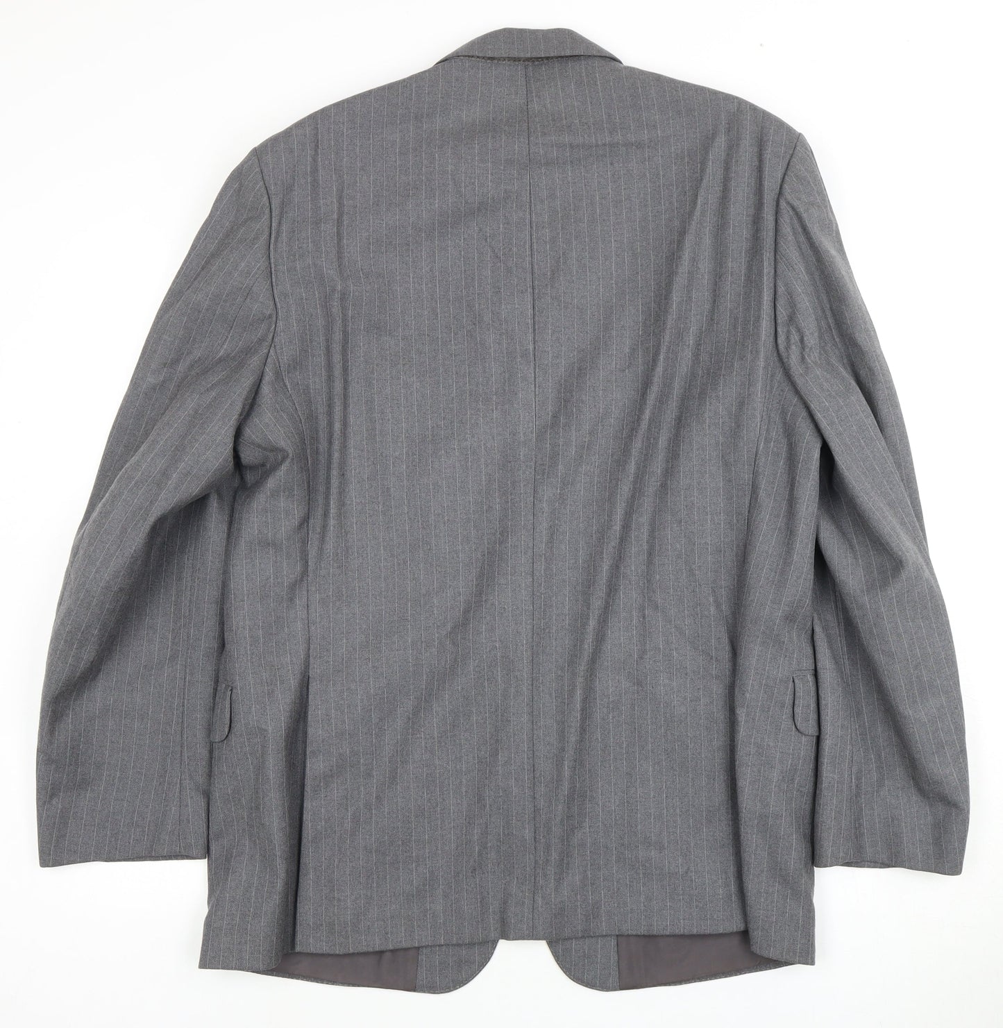 Dunn & Co Men's Grey Wool Blazer, Size 44, Classic Fit