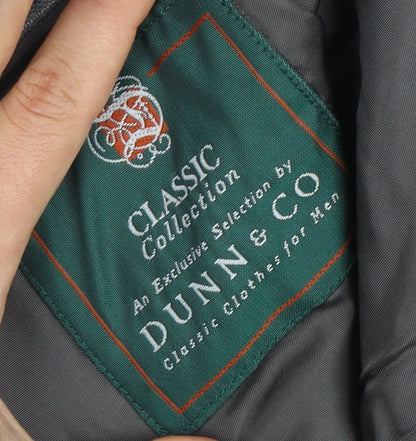 Dunn & Co Men's Grey Wool Blazer, Size 44, Classic Fit