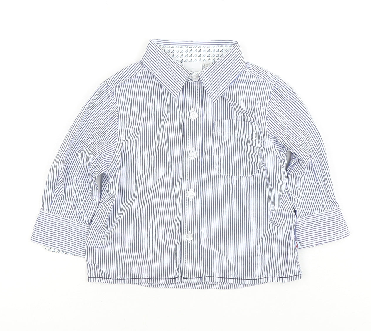 Debenhams Unisex Baby White Striped Dress Shirt 6-9 Months