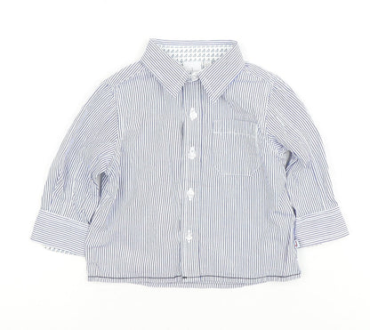 Debenhams Unisex Baby White Striped Dress Shirt 6-9 Months