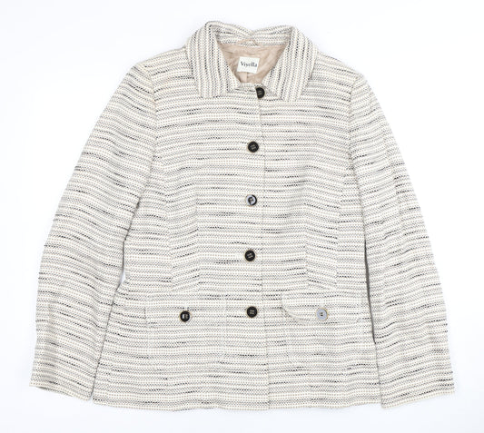Viyella Women's Beige Blazer, UK 10, Classic Casual Style