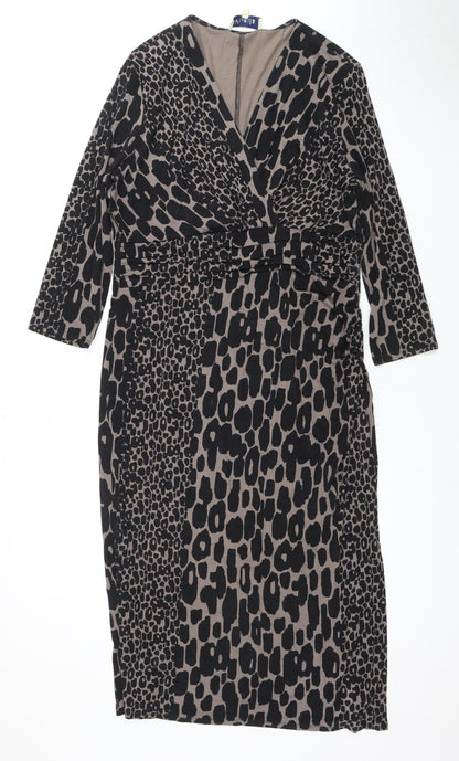 Vyella Women's Animal Print Dress Size 12