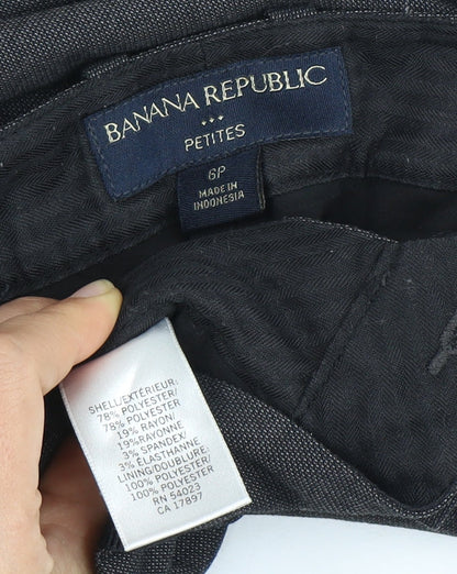 Banana Republic Women's Black Petite Trousers