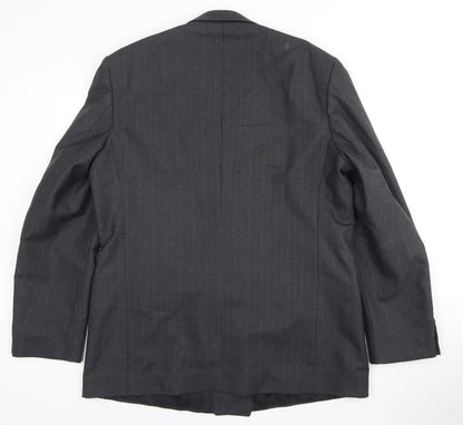 Centaur Men's Grey Long Blazer Jacket, Size 46