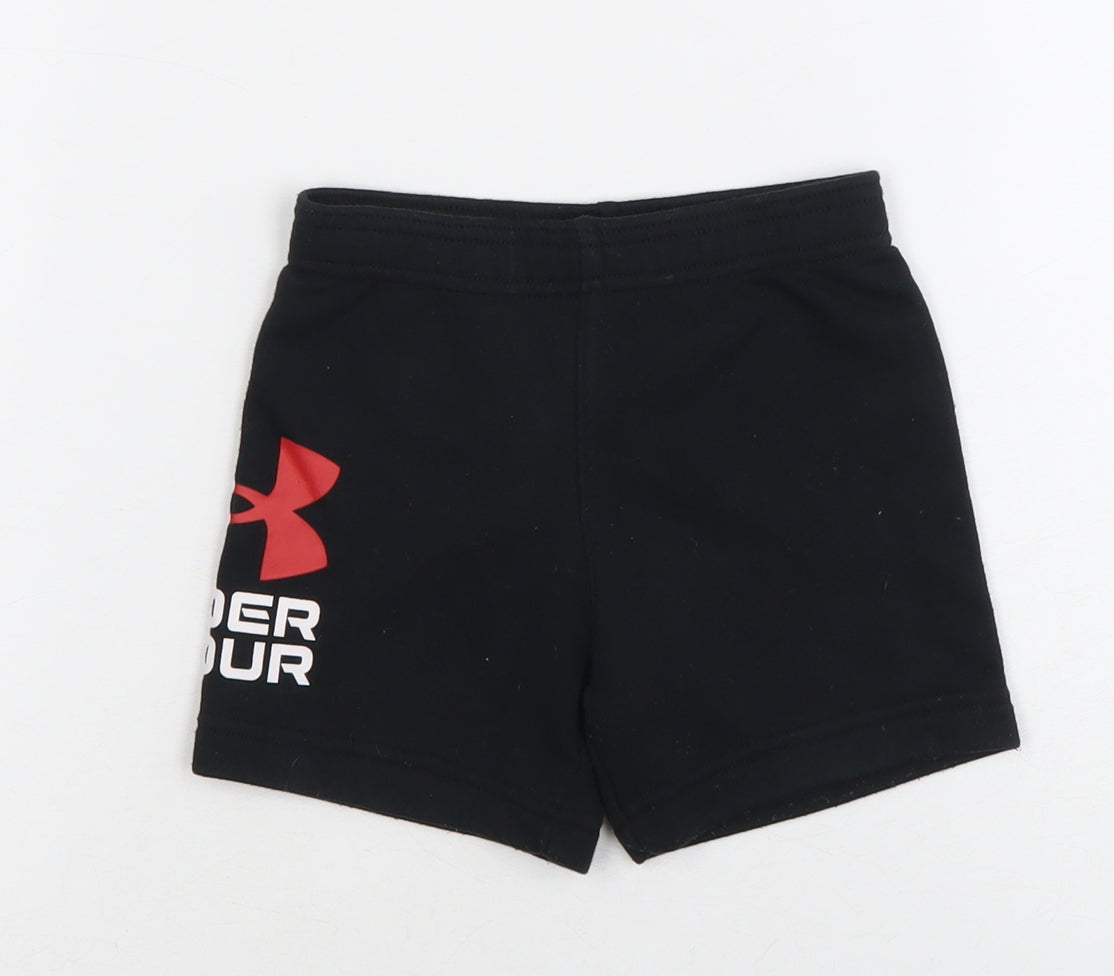 Under Armour Unisex Toddler Black Active Shorts 12-18 Months