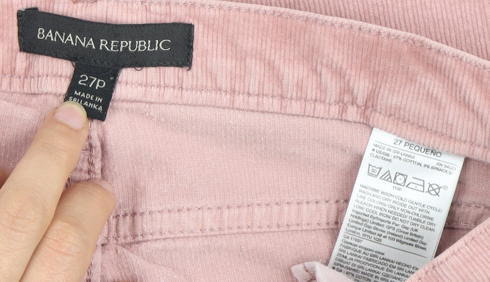 Banana Republic Women's Pink Cropped Corduroy Jeans