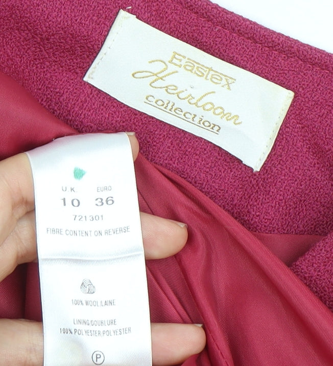 Eastex Women’s Pink Classic Wool Blazer Size 10