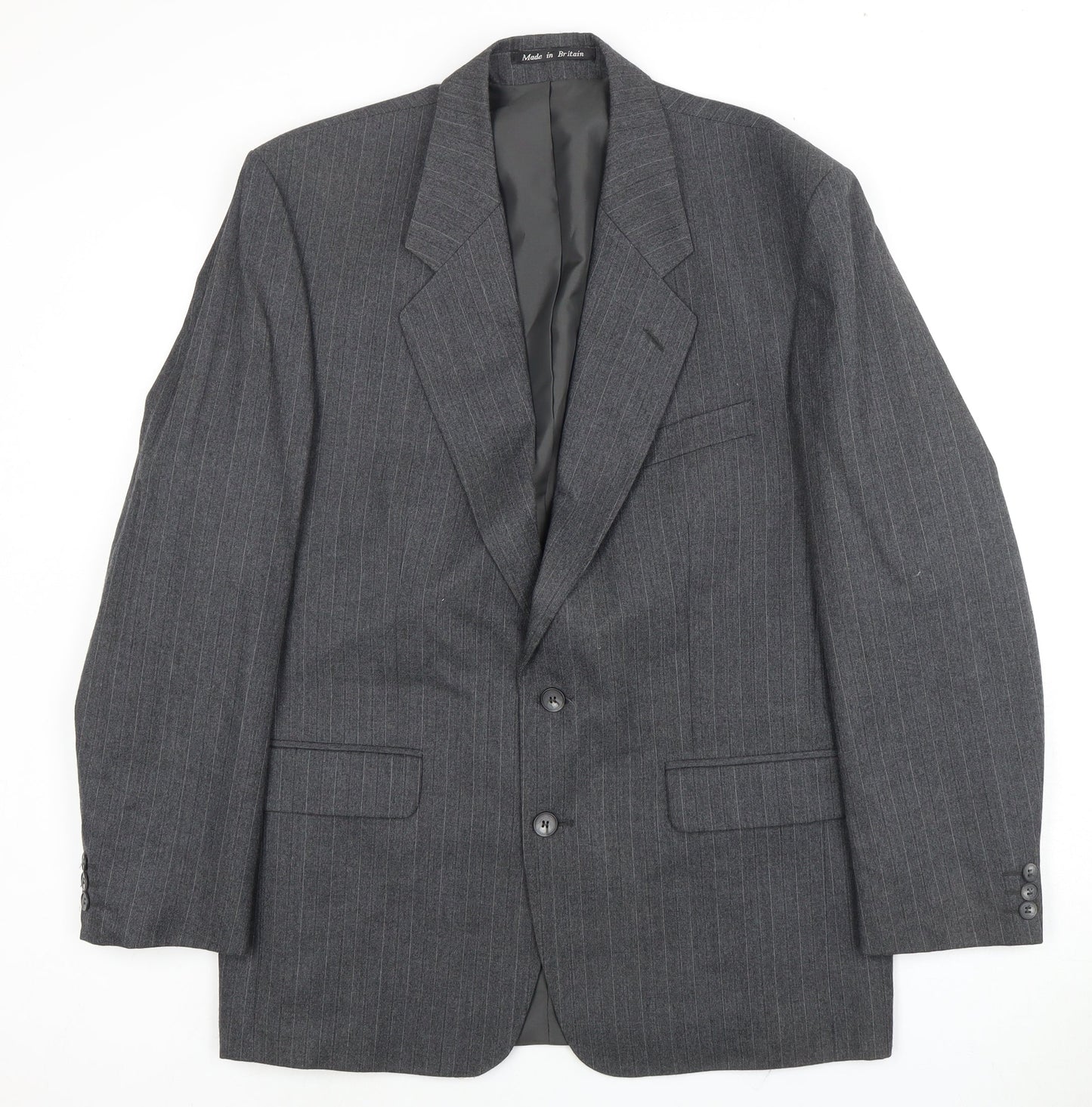 Mens UK Size 42 Dunn & Co Regular Grey Suit Jacket