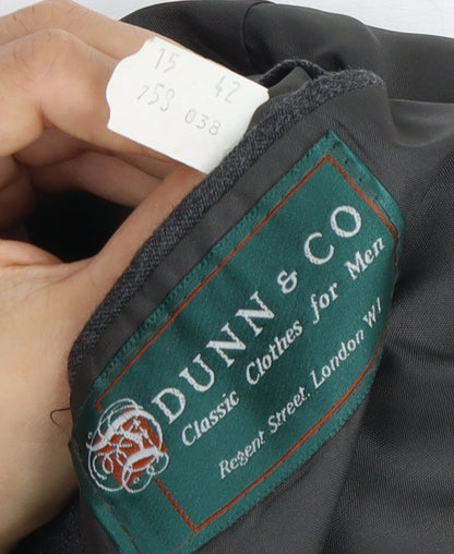 Mens UK Size 42 Dunn & Co Regular Grey Suit Jacket