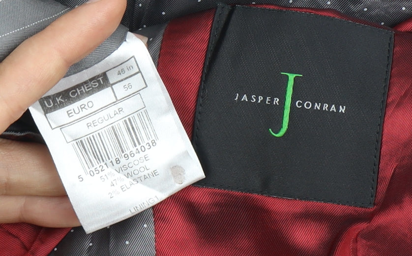 Jasper Conran Men's Grey Blazer, Size 46, Regular Fit