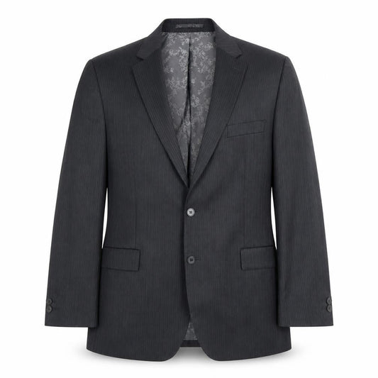 Pierre Cardin Men's Grey Striped Blazer 44R Business Formal