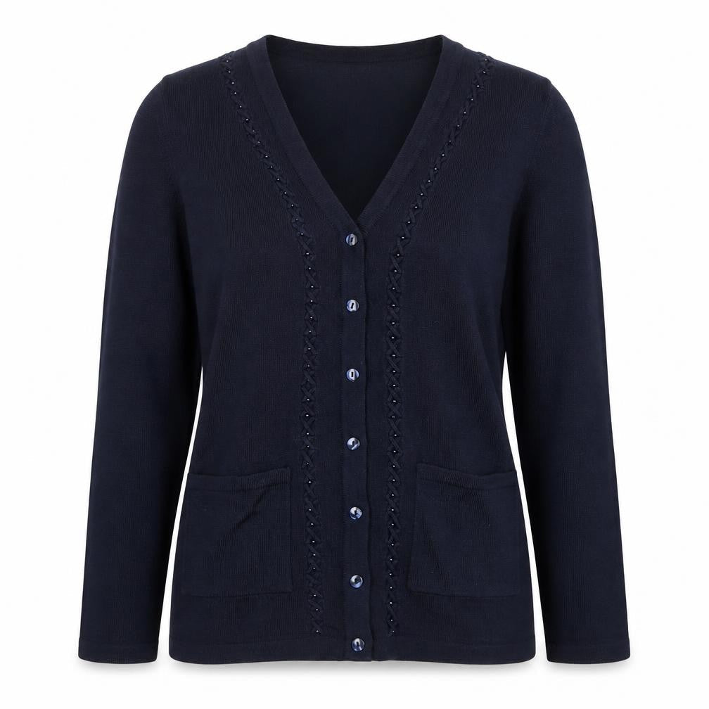 Womens UK Size S Honor Millburn Blue Cardigan Jumper
