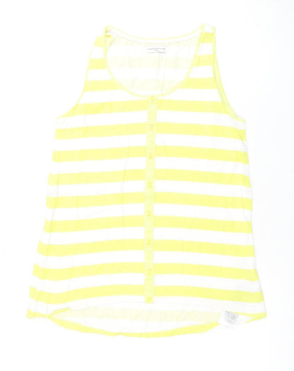 Womens UK Size S Jacqueline de Yong Yellow Basic Tank