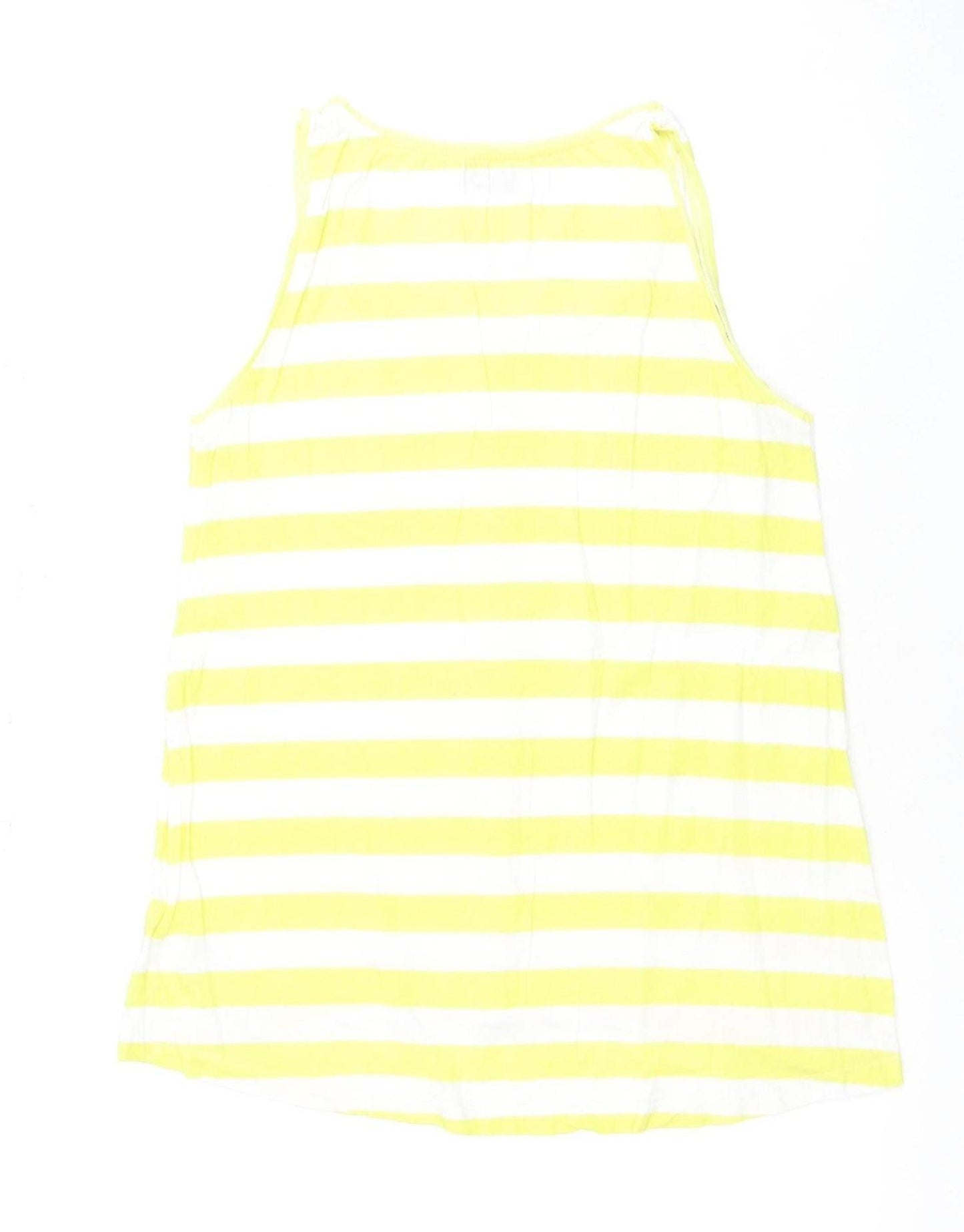 Womens UK Size S Jacqueline de Yong Yellow Basic Tank