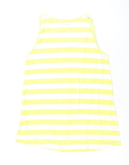 Womens UK Size S Jacqueline de Yong Yellow Basic Tank