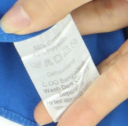 Mens UK Collar Size 42 Dehavilland Smart Blue  Dress Shirt