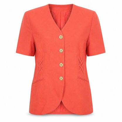 Womens UK Size 12 Jacques Vert Regular Red Suit Jacket