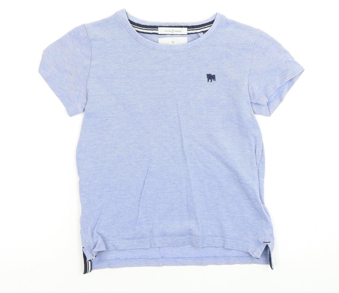 Jasper J Conran Boys Blue T-Shirt, 5-6 Years, Cotton, Short Sleeve
