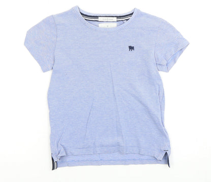 Jasper J Conran Boys Blue T-Shirt, 5-6 Years, Cotton, Short Sleeve