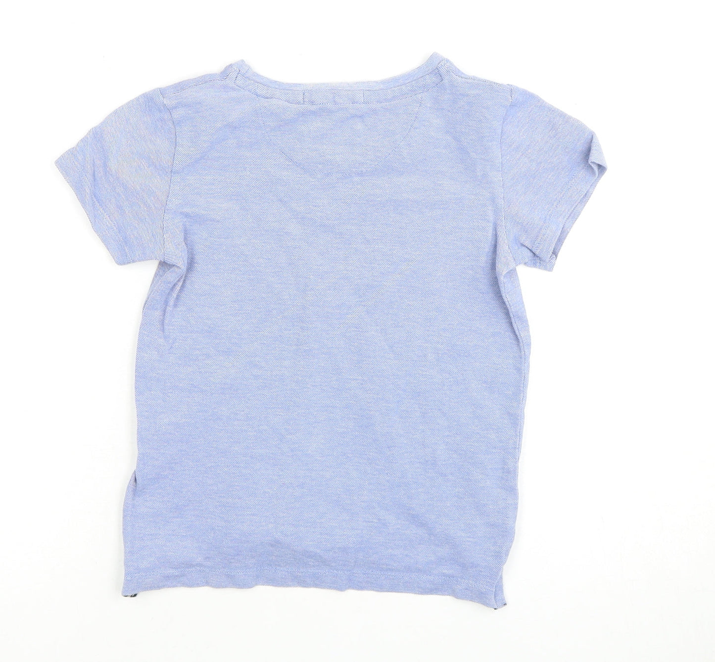 Jasper J Conran Boys Blue T-Shirt, 5-6 Years, Cotton, Short Sleeve