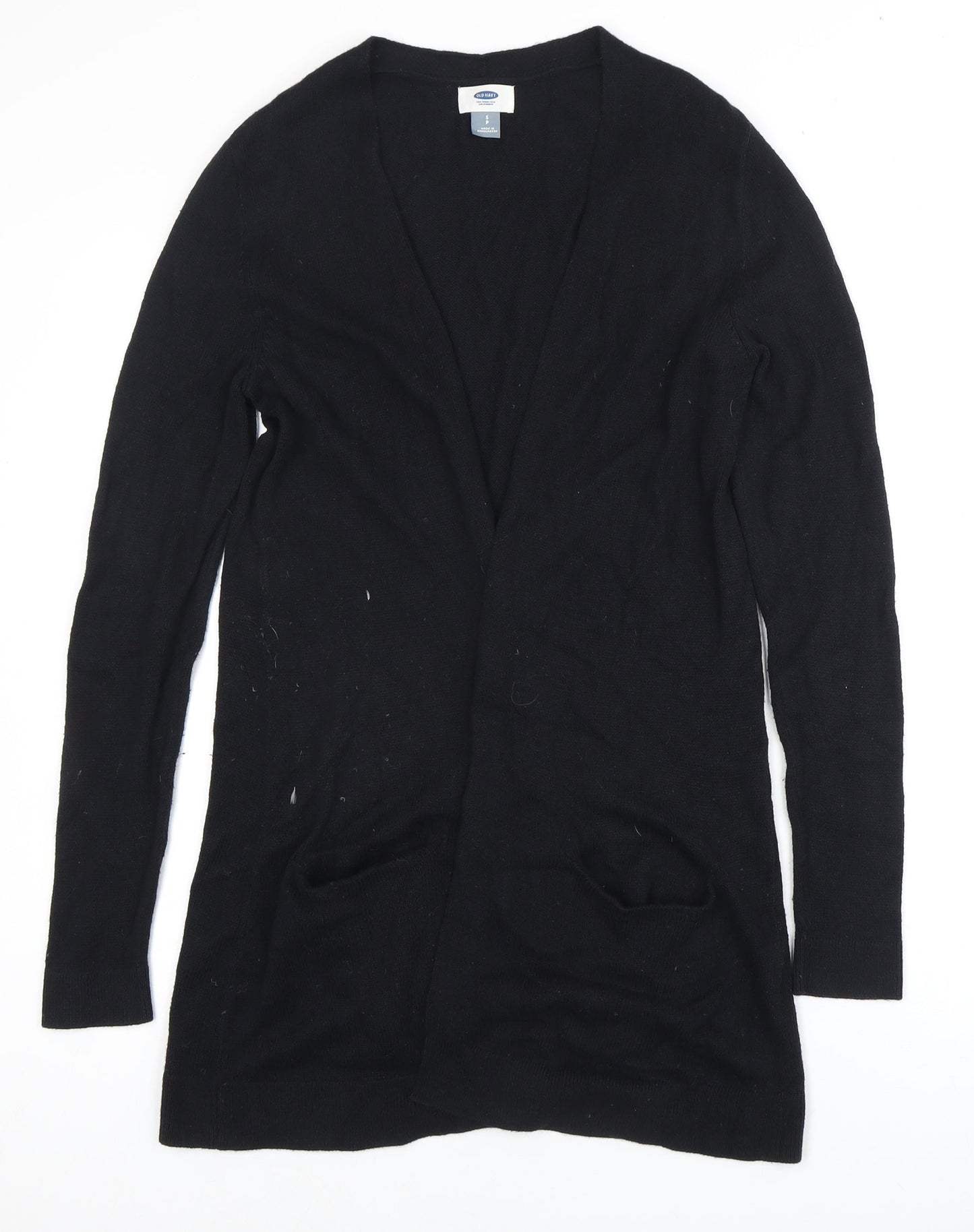 Womens UK Size S Old Navy Black Cardigan Jumper
