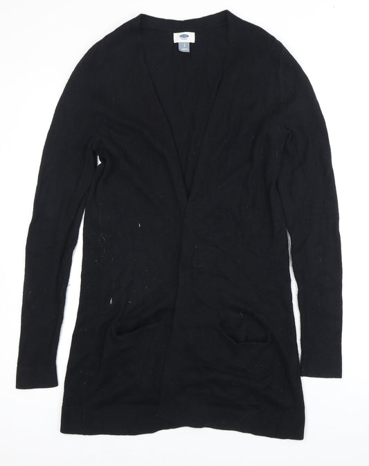 Womens UK Size S Old Navy Black Cardigan Jumper