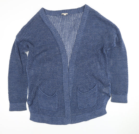 Gap Women's Blue Open-Knit Cardigan S