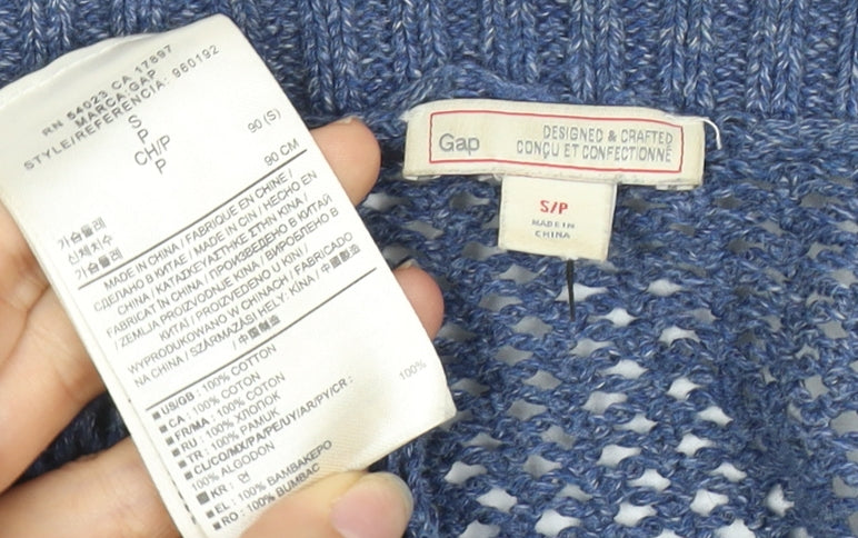 Womens UK Size S Gap Blue Cardigan Jumper