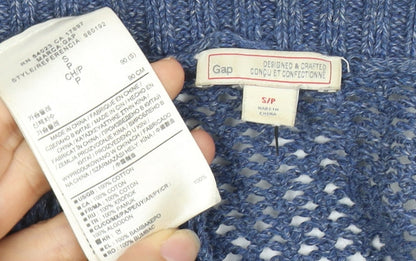 Womens UK Size S Gap Blue Cardigan Jumper