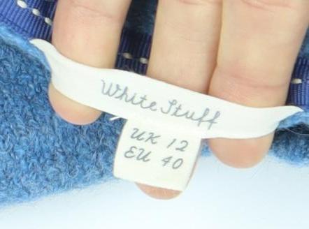 Forget-Me-Not Women's Blue Floral Jumper, Size 12, Crew Neck