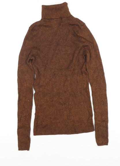 Womens UK Size 8 Marks and Spencer Brown Basic Blouse