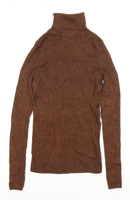 Womens UK Size 8 Marks and Spencer Brown Basic Blouse